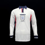 Football Shirt England Home 1998 Long Sleeve front