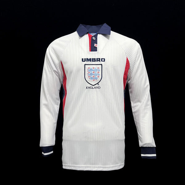 Football Shirt England Home 1998 Long Sleeve front
