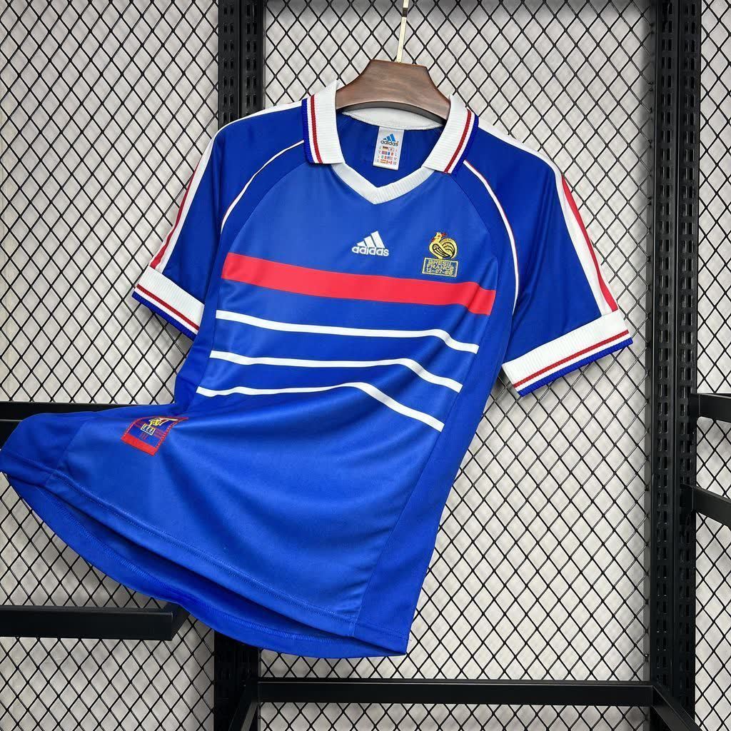 Football Shirt France Home 1998 Retro front