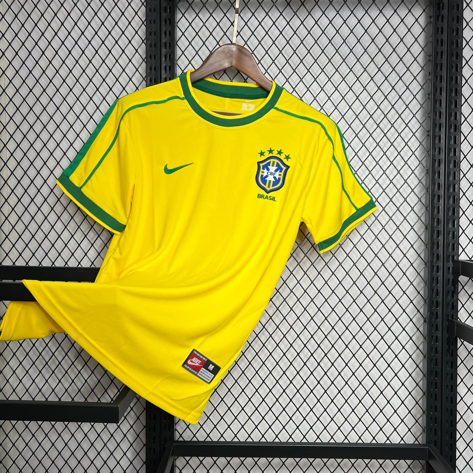 Football Shirt Brazil Home 1998 Retro front