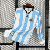 Football Shirt Argentina Home 98-99 Retro Long Sleeves front