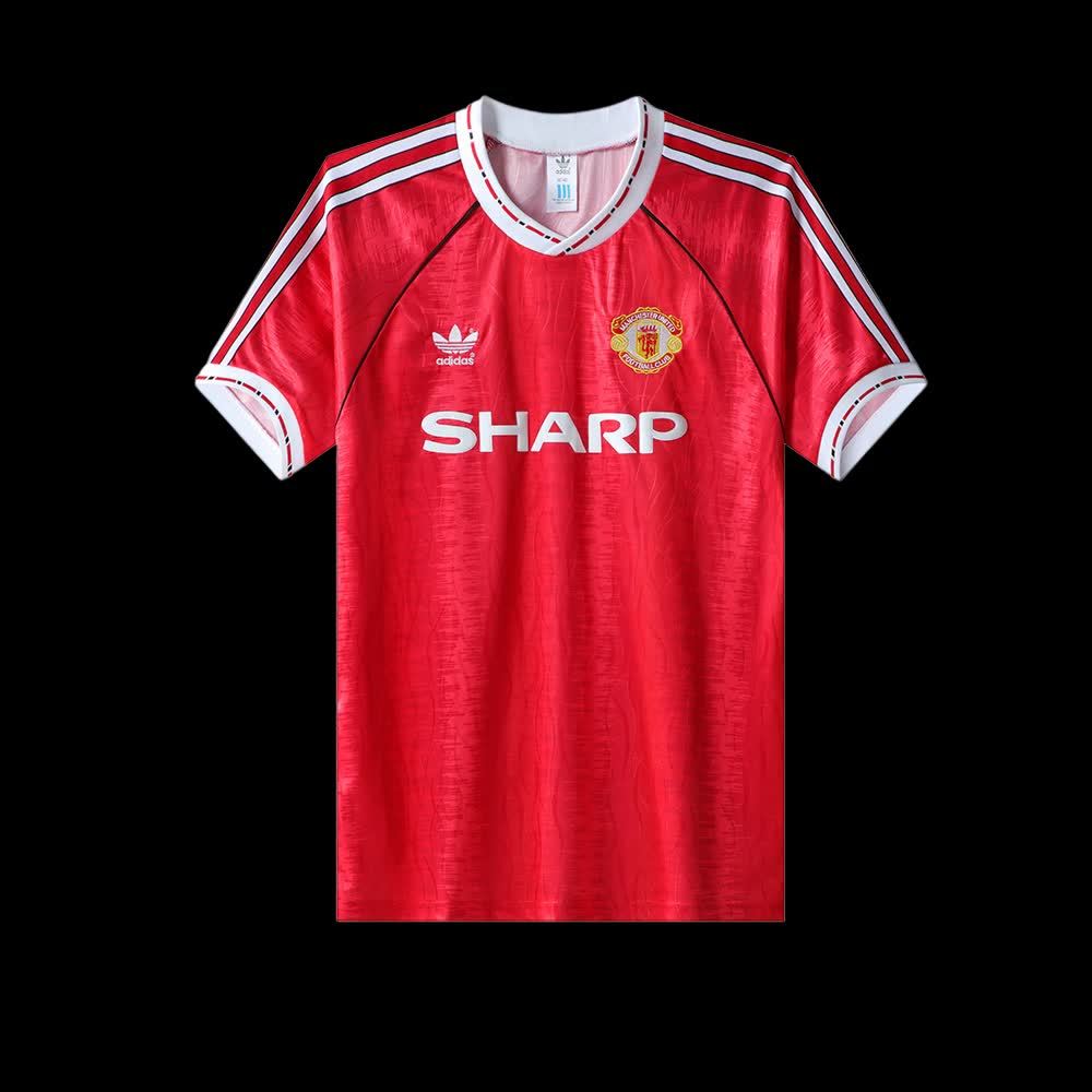 Football Shirt Manchester United Home 90-92 front