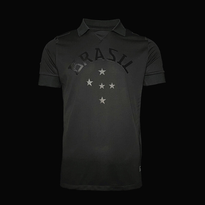 Football Shirt Brazil Black Retro 13-14 front