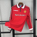 Football Shirt Manchester United Home 98-99 Retro Long Sleeves front