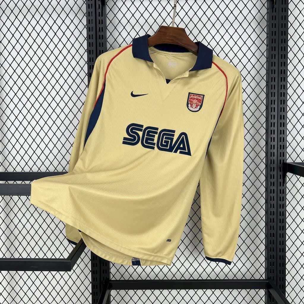 Football Shirt Arsenal Away LS 01-02 Retro front