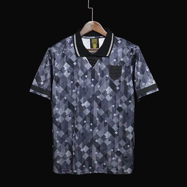 Football Shirt England Black Retro 90-91 front
