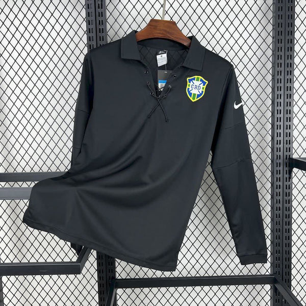 Football Shirt Brazil Special Edition 04-05 Retro Long Sleeves front