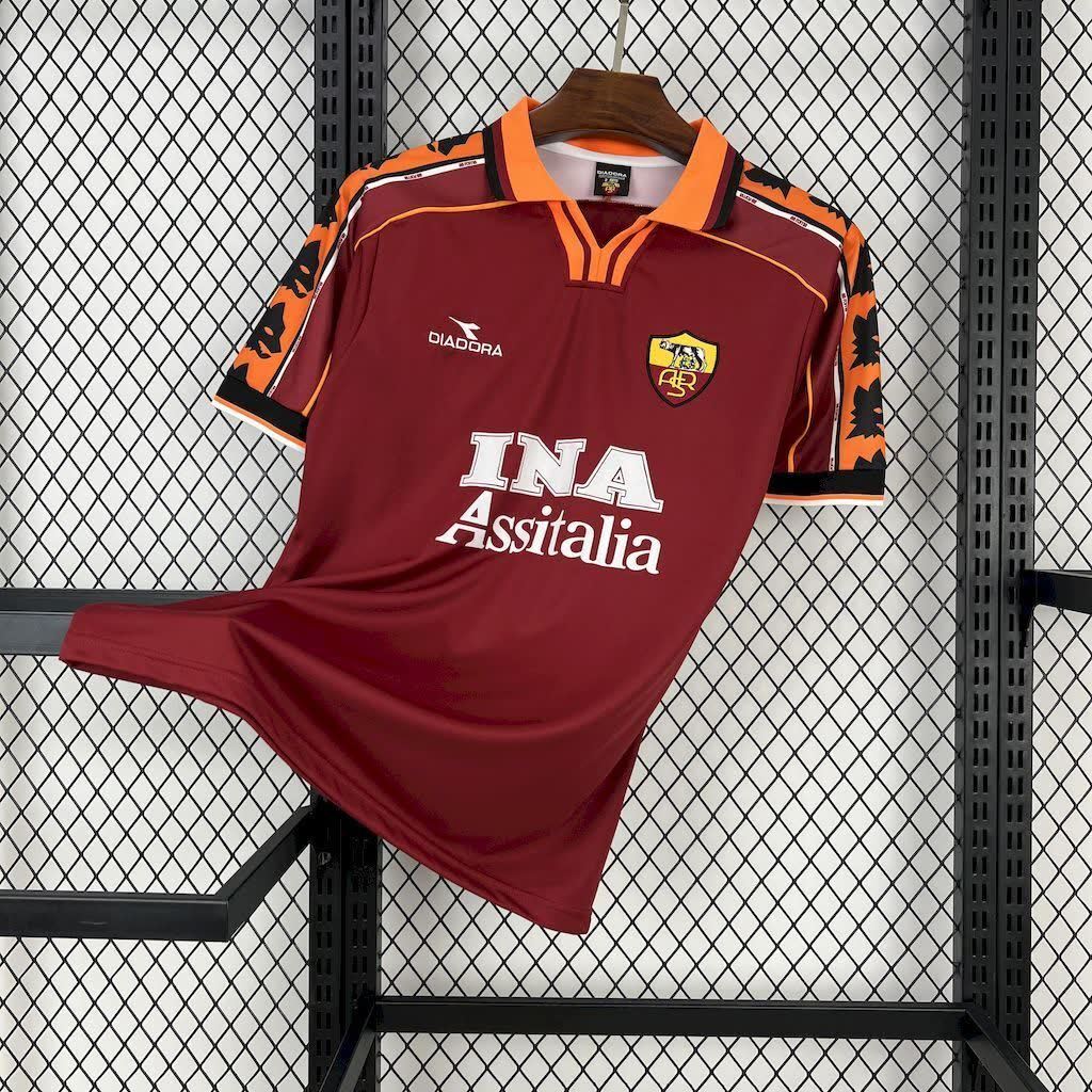 Football Shirt AS Roma Home 98-99 Retro front
