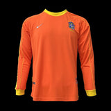 Football Shirt Brazil Goalkeeper 98-99 Orange Long Sleeve front