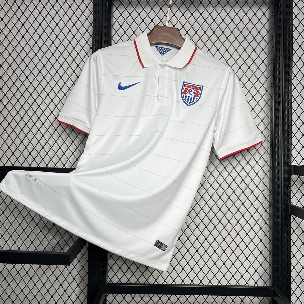 Football Shirt USA Home 14-15 Retro front