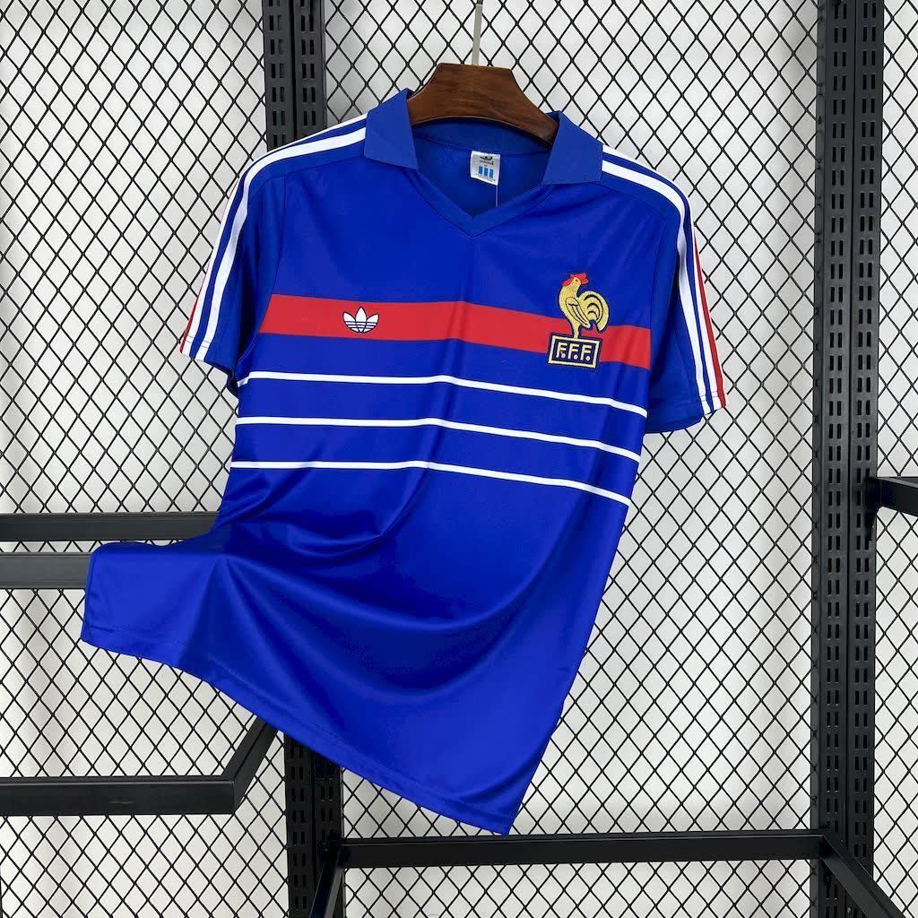 Football Shirt France Home 1984 Retro front