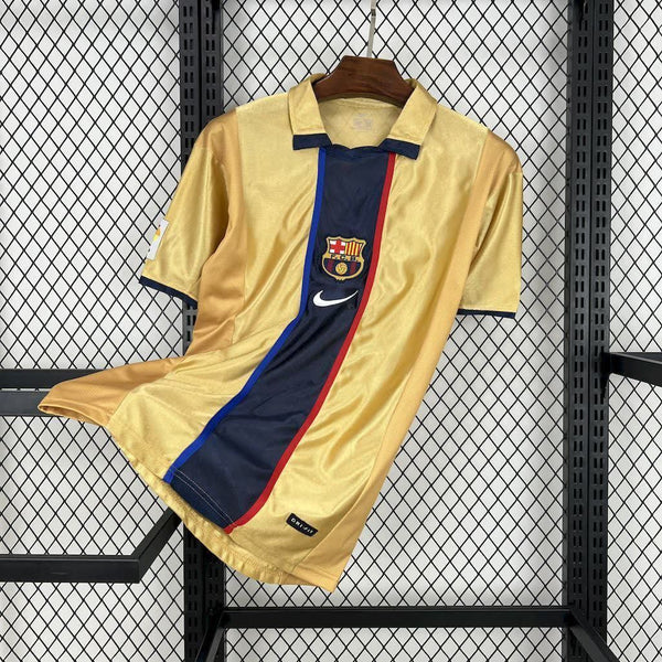 Football Shirt FC Barcelona Away 01-02 Retro front