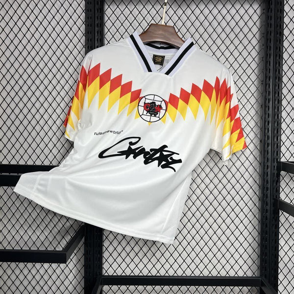Football Shirt Club America Retro 95-96 White front