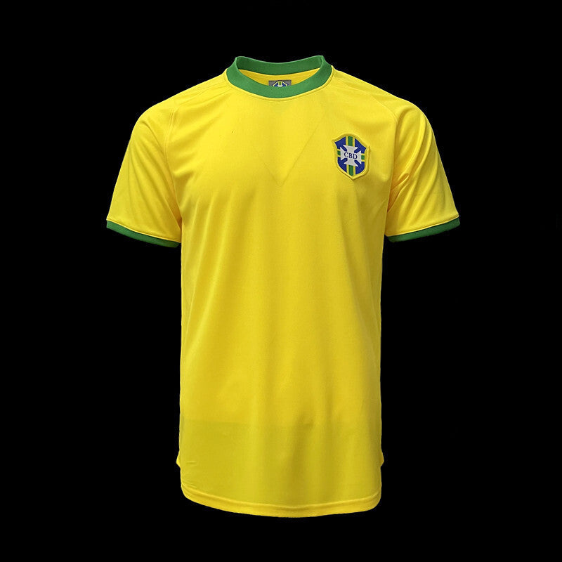 Football Shirt Brazil Home 1970 Retro front