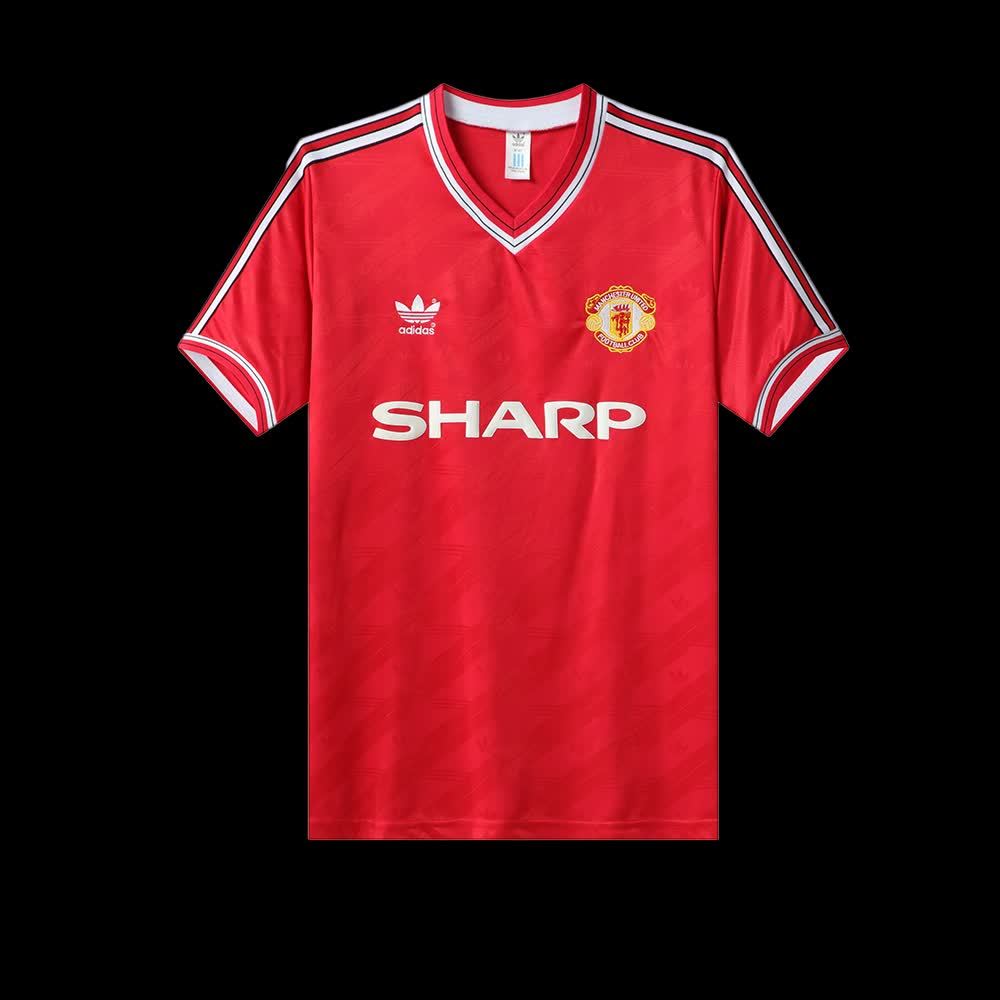 Football Shirt Manchester United Home 86-88 Retro front