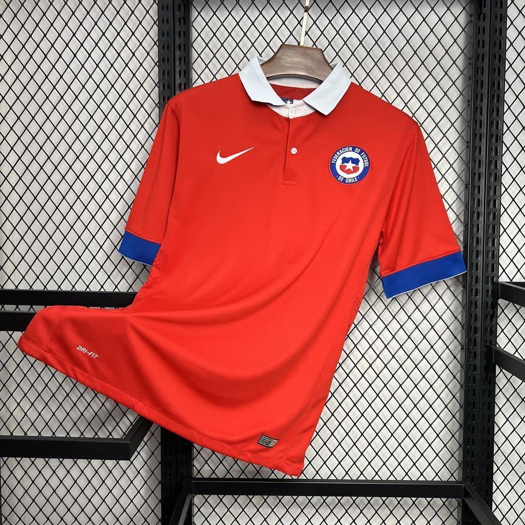 Football Shirt Chile Home 15-16 Retro front