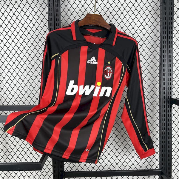 Football Shirt AC Milan Home 06-07 Long Sleeves Retro front