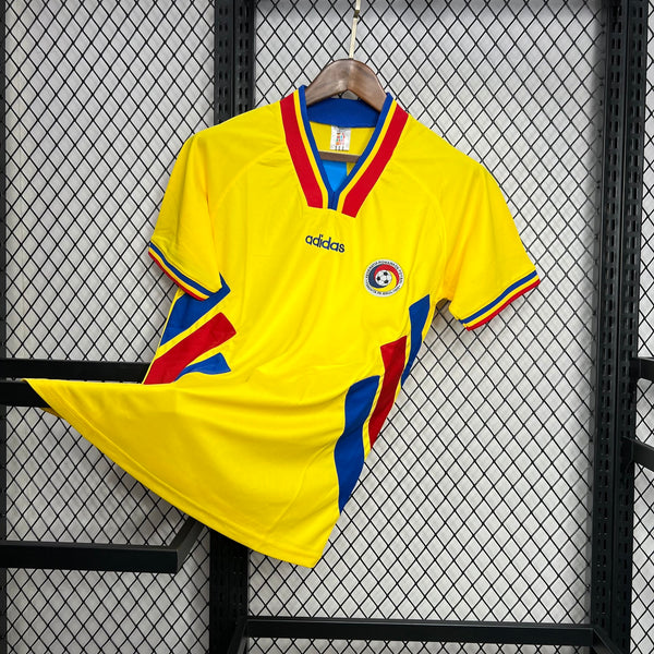 Football Shirt Romania Home 94-95 Retro front
