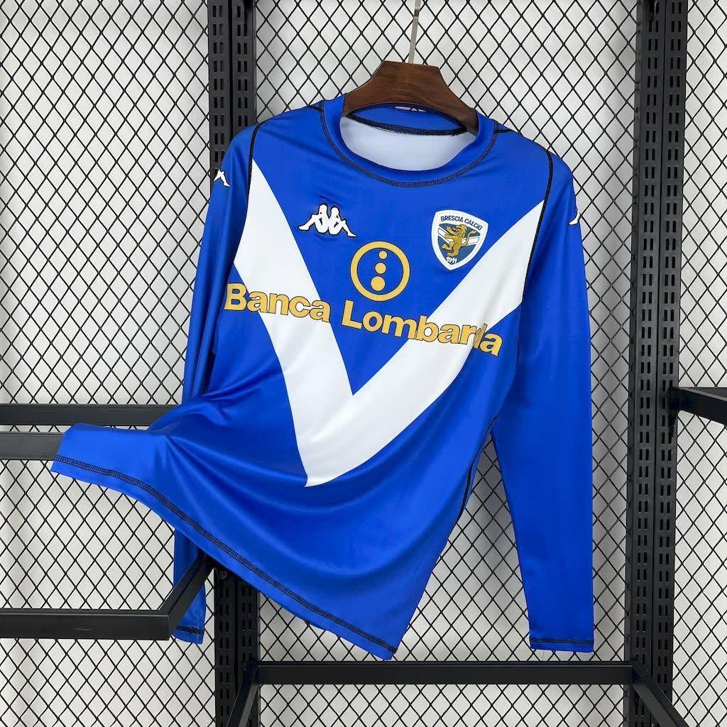 Football Shirt Brescia Home Long Sleeves 03-04 front