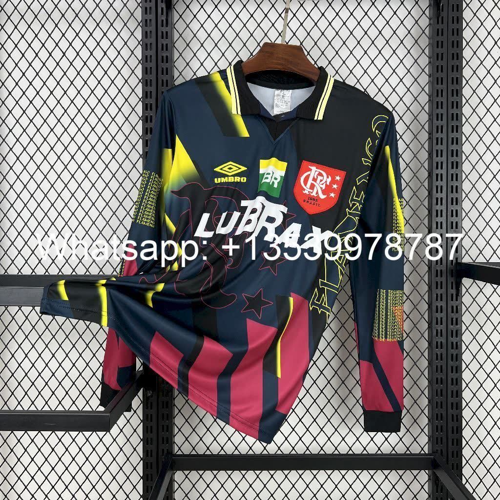 Football Shirt Flamengo Goalkeeper 98-99 Long Sleeves Retro front