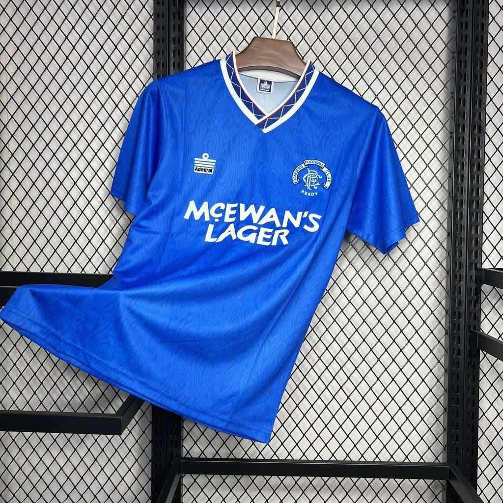 Football Shirt Rangers Home 90-92 Retro front