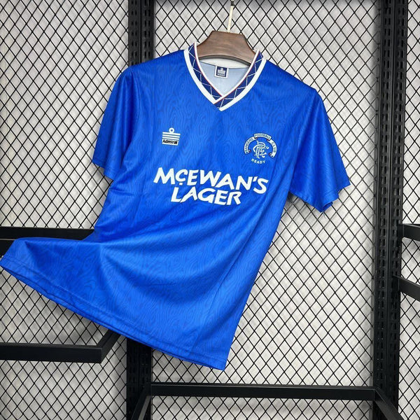 Football Shirt Rangers Home 90-92 Retro front