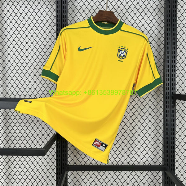Football Shirt Brazil Home 98-99 Retro front