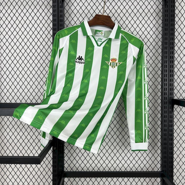 Football Shirt Real Betis Home 95-97 Long Sleeves Retro front