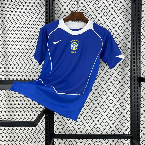 Football Shirt Brazil Away 04-06 Retro front