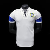 Football Shirt Brazil White 04-05 Retro front