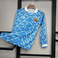 Football Shirt DDR Away 88-89 Long Sleeve Retro front