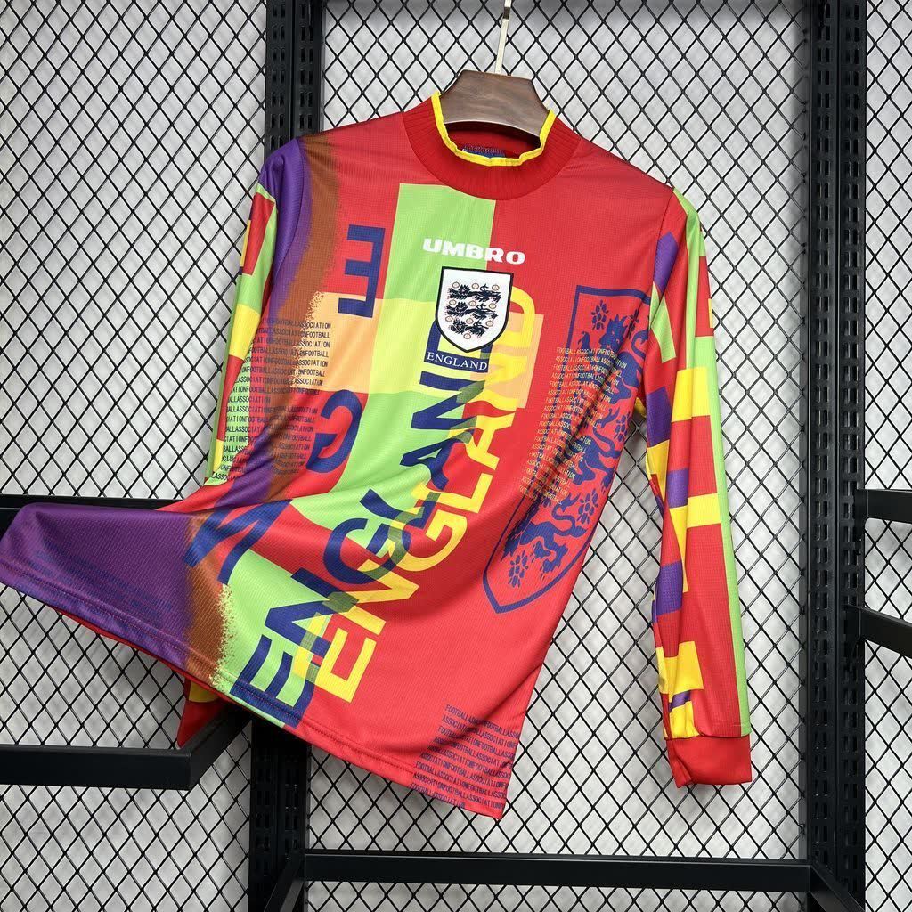 Football Shirt England Goalkeeper Retro 95-96 Long Sleeve front