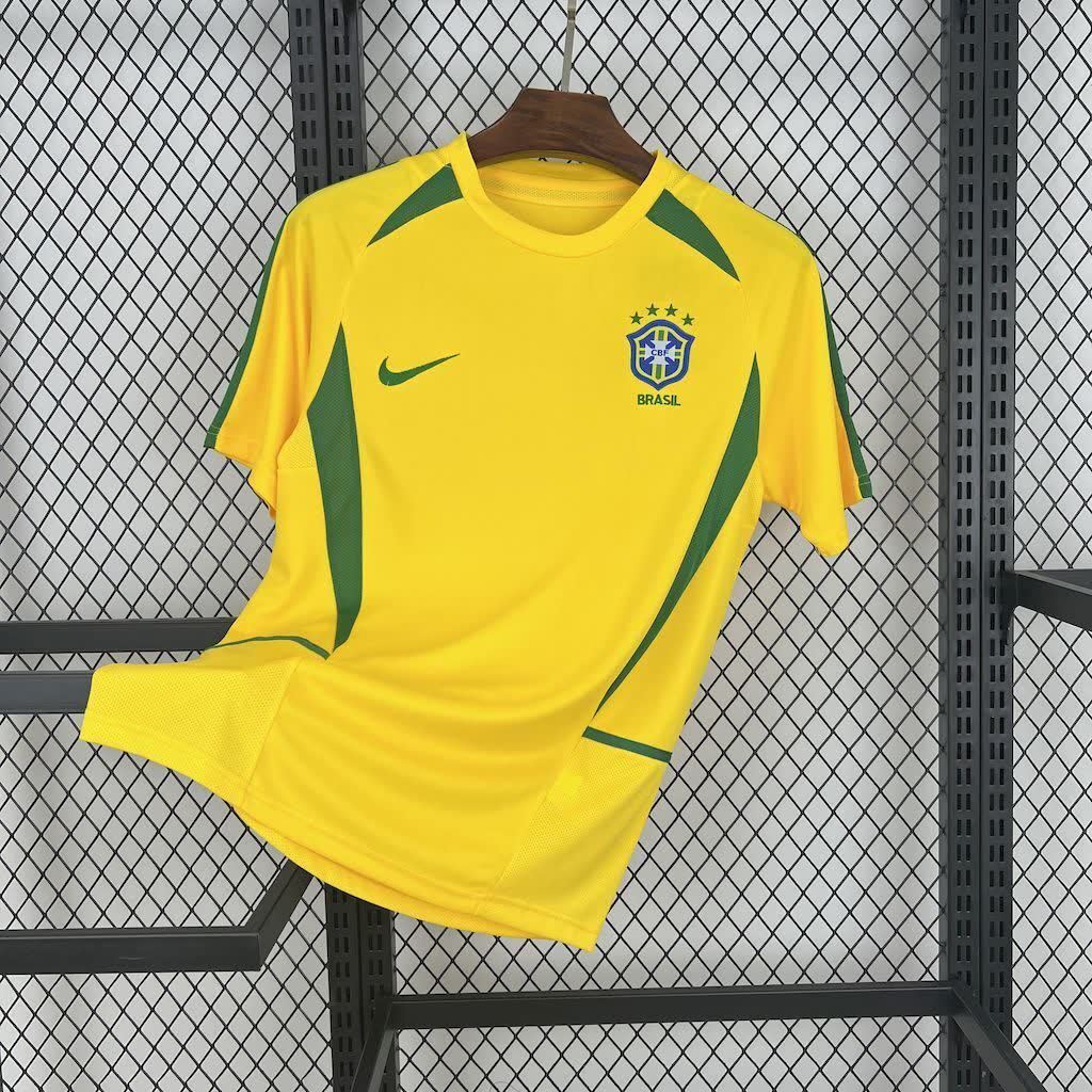 Football Shirt Brazil Home 2002 Retro front