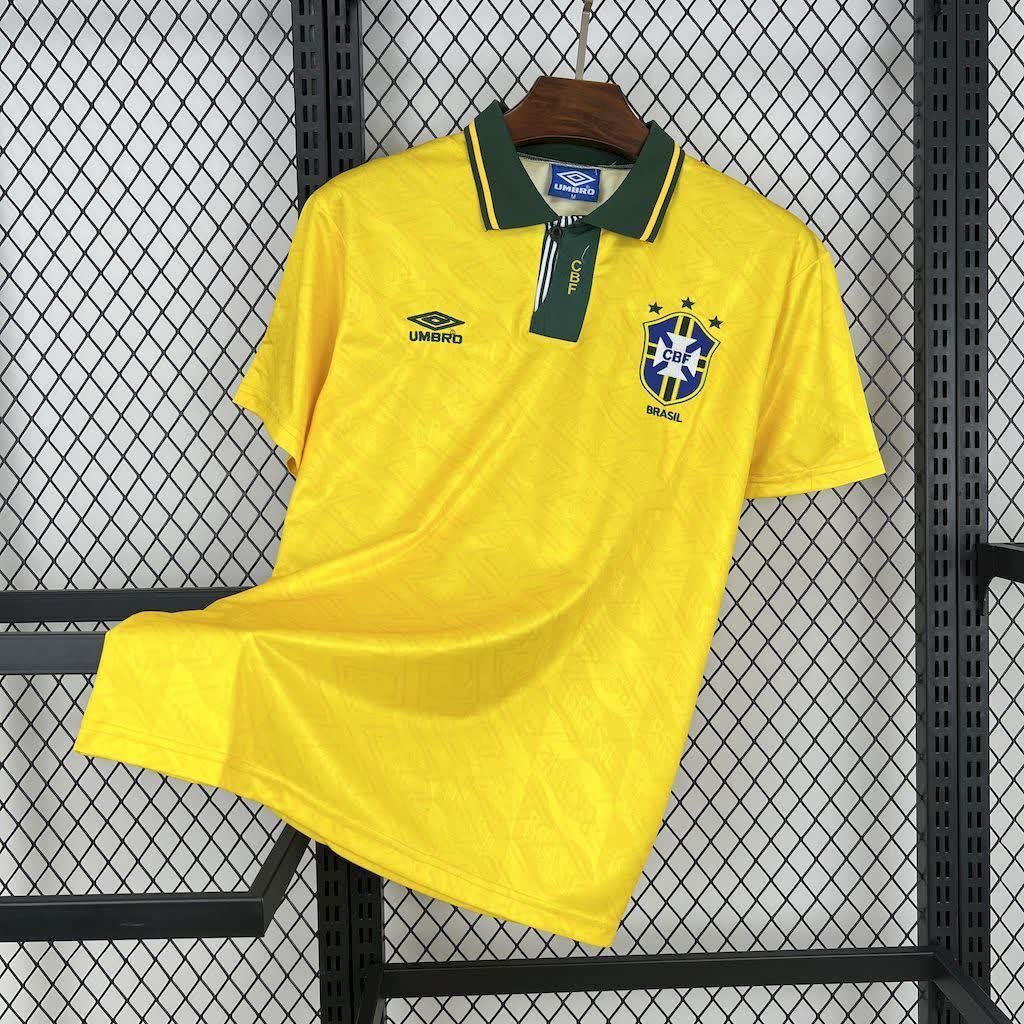 Football Shirt Brazil Home 91-93 Retro front