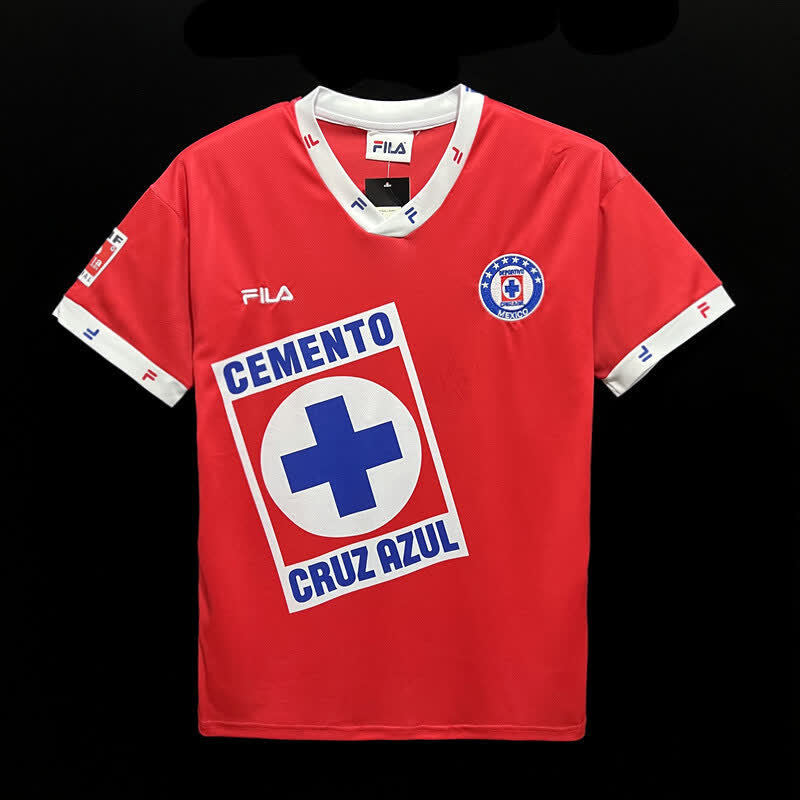 Football Shirt Cruz Azul Retro 96-97 Red front