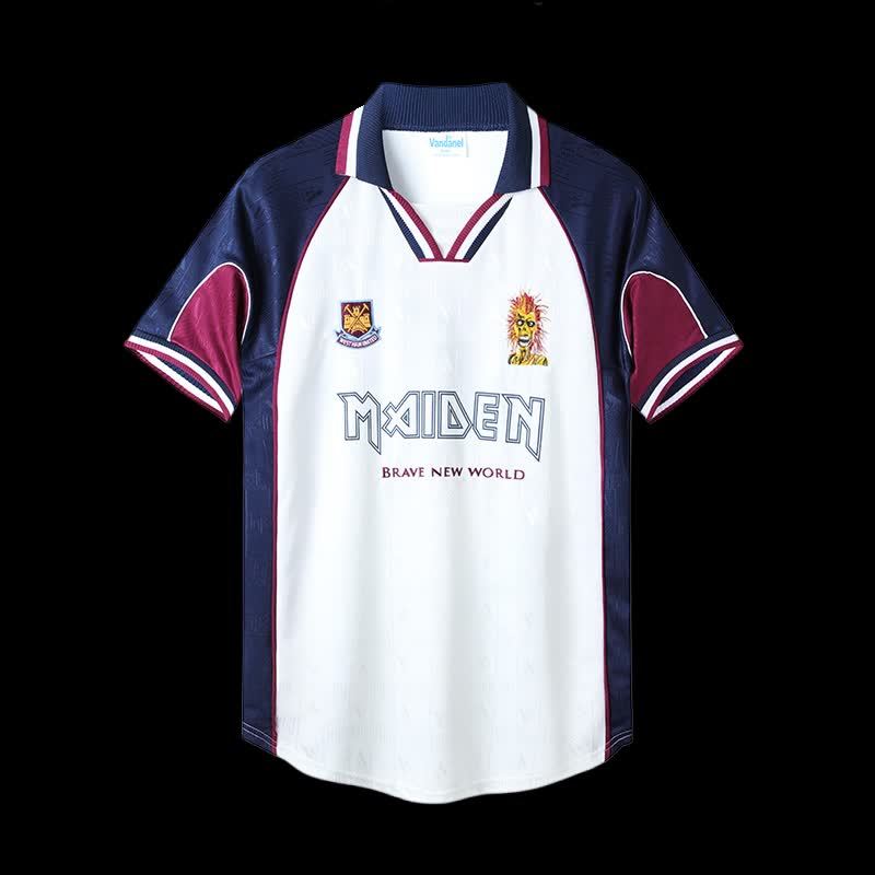Football Shirt West Ham Iron Maiden 99-01 Away front