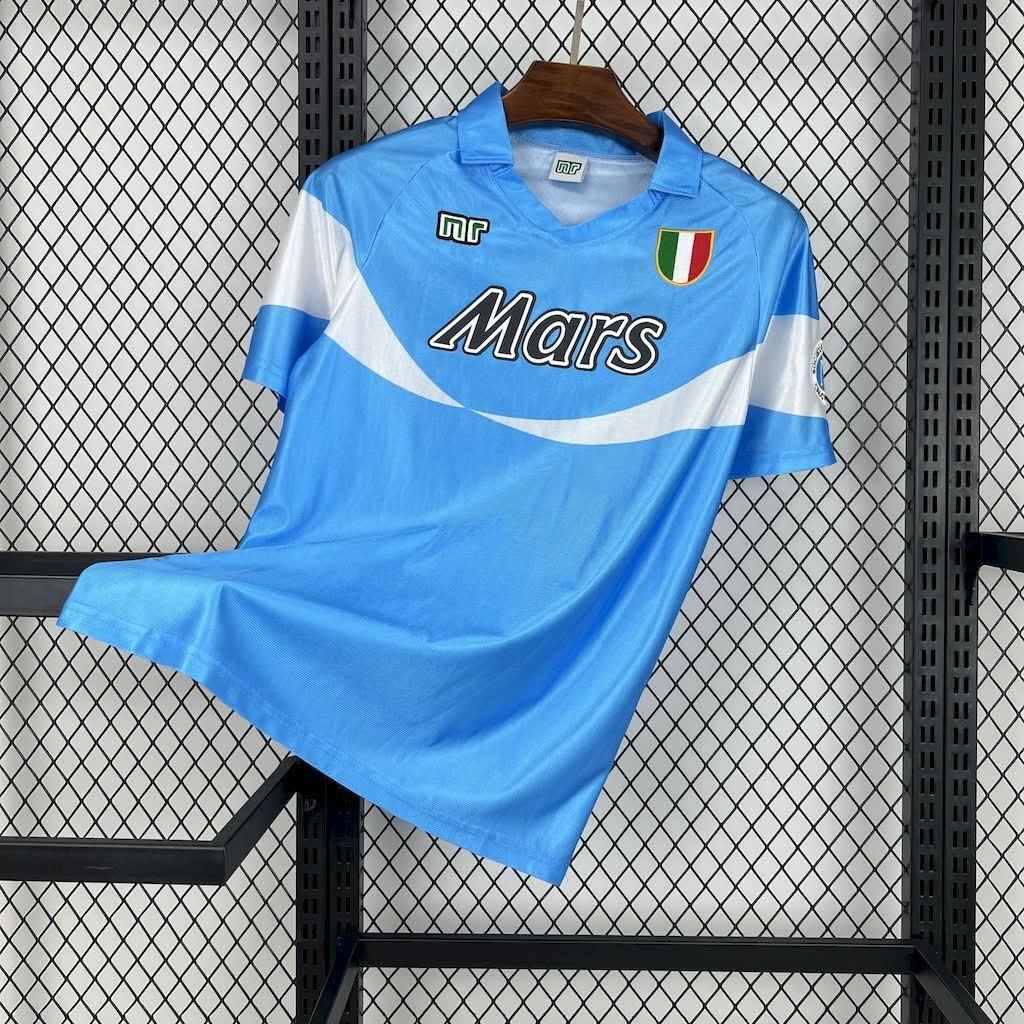 Football Shirt Napoli Home 90-91 Retro front
