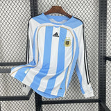 Football Shirt Argentina Home 06-07 Long Sleeves Retro front
