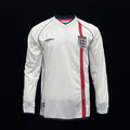 Football Shirt England Home 02-03 Retro Long Sleeve front
