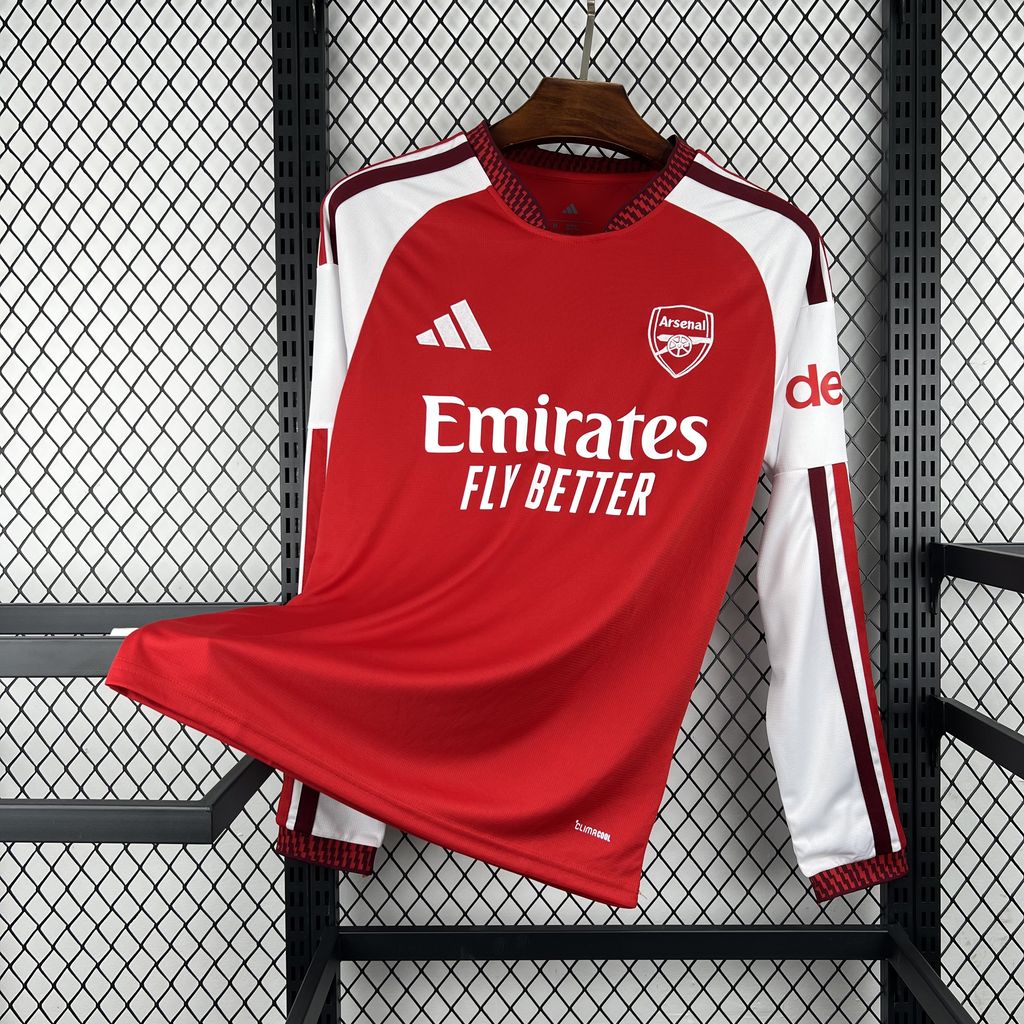 Football Shirt Arsenal Home 26-27 Long Sleeve front