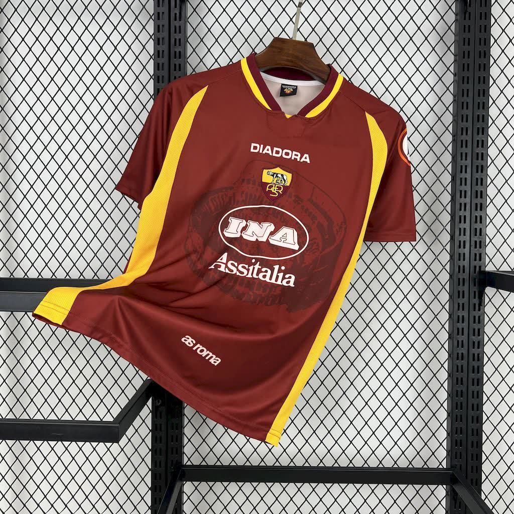 Football Shirt AS Roma Home 97-98 Retro front