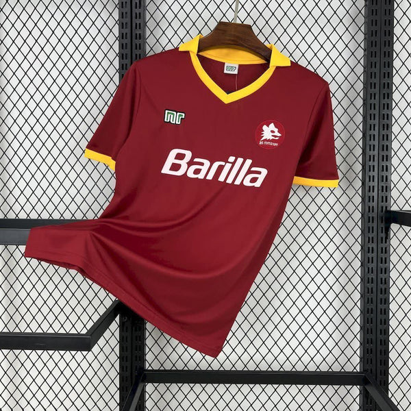 Football Shirt AS Roma Home 89-90 Retro front