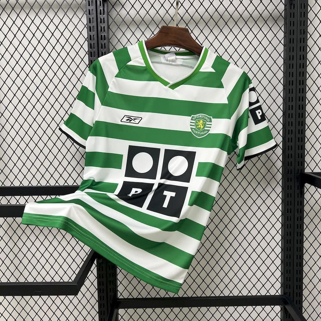 Football Shirt Sporting CP Home 03-04 Retro front