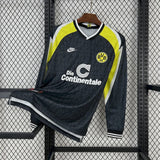 Football Shirt Borussia Dortmund Away 95-96 Long Sleeves Retro front