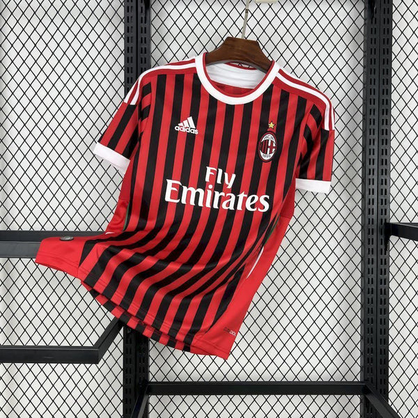 Football Shirt AC Milan Home 11-12 Retro front