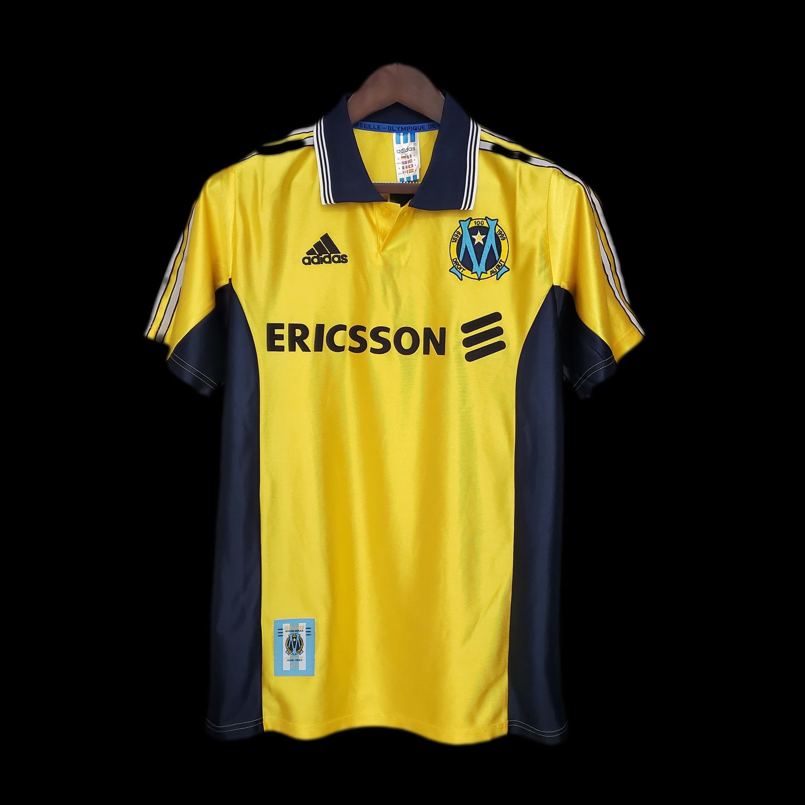 Football Shirt Olympique de Marseille Away 98-99 Retro front