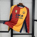 Football Shirt AS Roma Home 01-02 Long Sleeve Retro front