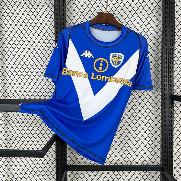 Football Shirt Brescia Home 03-04 Retro front