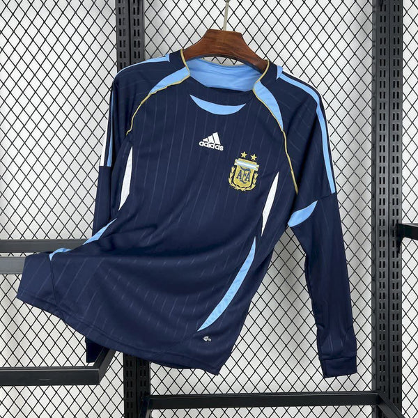 Football Shirt Argentina Away Long Sleeves 06-07 Retro front