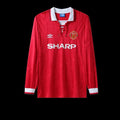 Football Shirt Manchester United Home 92-94 Long Sleeve front